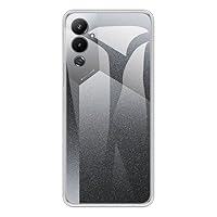 for Tecno Pova 4 Case, Soft TPU Back Cover Shockproof Silicone Bumper Anti-Fingerprints Full-Body Protective Case Cover for Tecno Pova 4 (6.82 Inch) (Transparent)