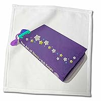 3dRose Sleepy Cartoon - Cute Sleeping Bookmark in Book - Sleep Bedtime... - Towels (twl-113156-3)