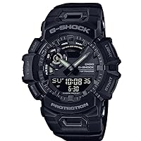 CASIO GBA-900-1AER Men's Analogue Digital Quartz Watch with Plastic Strap, black, GBA-900-1AER