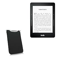 BoxWave Case Compatible with Amazon Kindle Paperwhite (3rd Gen 2015) - SlipSuit, Soft Slim Neoprene Pouch Protective Case Cover - Jet Black