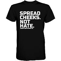Spread Cheeks, Not Hate Men's Graphic Short Sleeve T-Shirt - Athletic Fit Tees Men