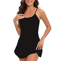 XJYIOEWT Ladies Swimsuits Two Piece with Skirt Split Solid Color European and American Sexy Tankini Strap Swimsuit