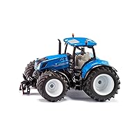 3291, New Holland T7.315 HD, Toy Tractor, 1:32, Metal/Plastic, Blue, Incl. Front Weight, Opening Bonnet and Trailer Coupling