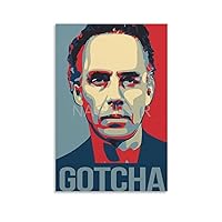 NAGHTRR Poster for Art Portrait of Jordan Peterson Psychologist Canvas Painting Posters And Prints Wall Art Pictures for Living Room Bedroom Decor 16x24inch(40x60cm) Unframe-style