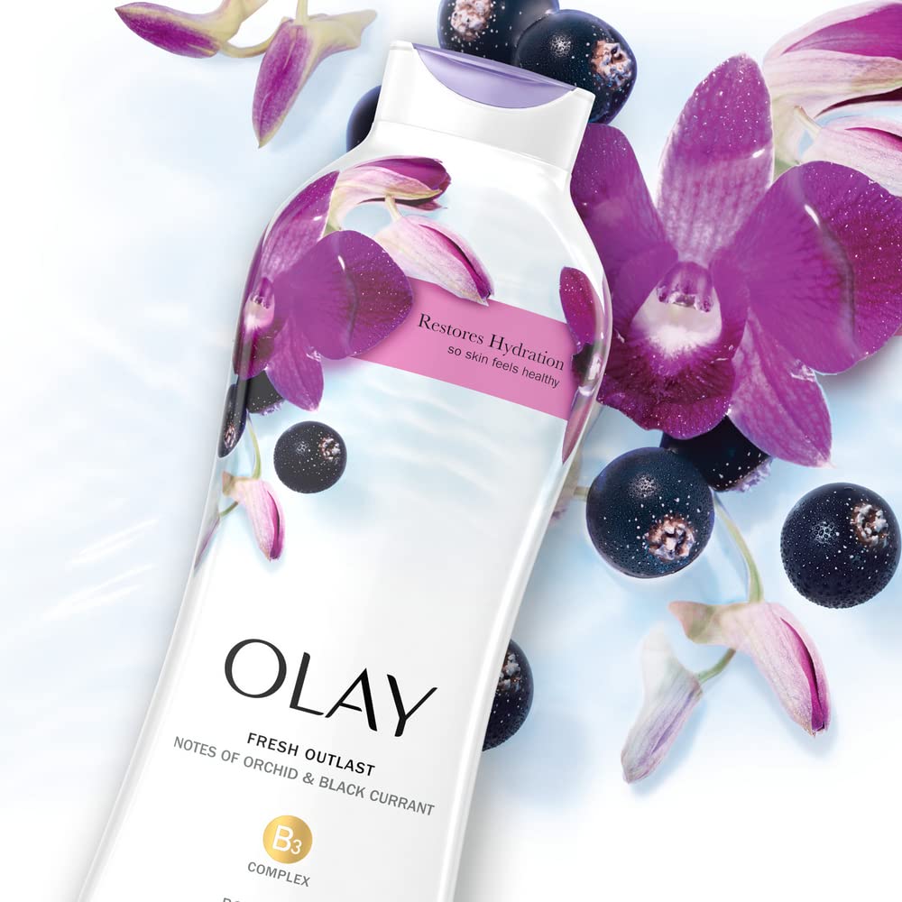 Mua Olay Fresh Outlast Soothing Orchid & Black Currant Body Wash 22 oz, (4  Count) trên Amazon Mỹ chính hãng 2023 | Giaonhan247