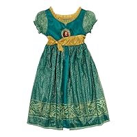 Disney Girls' Princess Fantasy Gown Nightgown, MERIDA-BRAVE, 4T