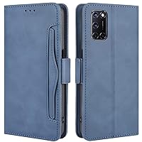 Oppo A72 / Oppo A52 / Oppo A92 Case, Magnetic Full Body Protection Shockproof Flip Leather Wallet Case Cover with Card Holder for Oppo A72 Phone Case (Blue)