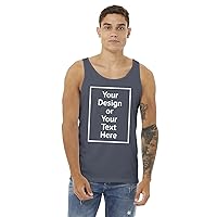 Custom Tank Top Men Women Personalized Shirt Sleeveless Design Your Own Image Text Photo Front/Back Print