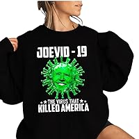 Joevid 19 The Virus That Killed America Shirt, Bidenflation Shirt, Political Anti Biden, Funny LGBFJB Shirt, Let's Go Brandon T-Shirt, Long Sleeve, Sweatshirt, Hoodie