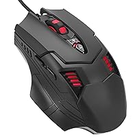 Wired Mouse -Rainbow LED Backlit Gaming Mice Ergonomic Programmable Illuminated Mouse for PC Computer Windows PC Gamer PS4 Xbox one