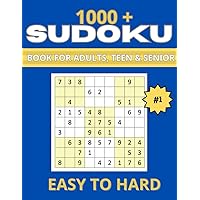 Sudoku Puzzles for Adults: +1000 Sudoku Puzzles - Easy to Hard for adults.