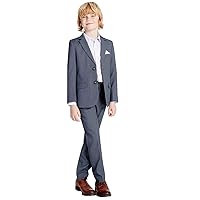 Kelaixiang Boy Classic 3 Piece Formal Boys Suits Set Slim Fit Boy Suit Jacket Pants Vest