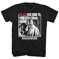 Halloween T-Shirt Death Has Come to Your Little Town Black Tee