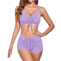 Tankini Swimsuits for Teens Womens Swimsuit Woman Swimsuit 2 Piece Retro Bathing Suits for Women 1950S