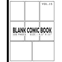 Blank Comic Book 100 Pages - Size 8.5