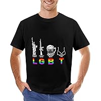 LGBT Beer Statue of Liberty Shirt for Men Gay Pride Shirts LGBT T-Shirt Rainbow Equality Lesbian T Shirts Gift to Men