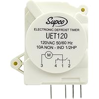 UET120 Refrigerator Defrost Timer Control Universal 120 Volt Electronic , White