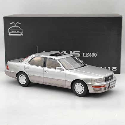 1/18 LS400 First Generation Silver Diecast Model Car Collection Open