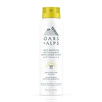 Mineral SPF 50 Sunscreen Spray, Infused with Vitamin E and Antioxidants, Water and Sweat Resistant, 6 Oz