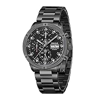 OBLVLO Luxury Brand Watch for Men Automatic Mechanical Watch Steel Date Men's Waterproof Casual Watch CM2