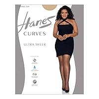 Hanes womens Women's Curves Ultra Sheer Pantyhose Hsp001