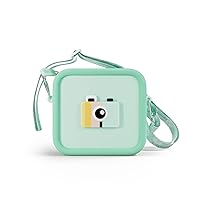 Kidamento Soft Silicone Camera Case - Durable and Adorably Stylish Bag - Promotes Comfort and Independence Original Green