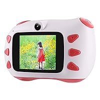 Kids Camera, Rechargeable Digital Camera Shockproof with 2 Inch IPS Screen, 1080P HD, 32G TF Card, Gifts Toys for Boys and Girls,White
