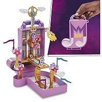 My Little Pony Mini World Magic Compact Creation Zephyr Heights Toy, Buildable Playset with Princess Pipp Petals Pony for Kids Ages 5 and Up
