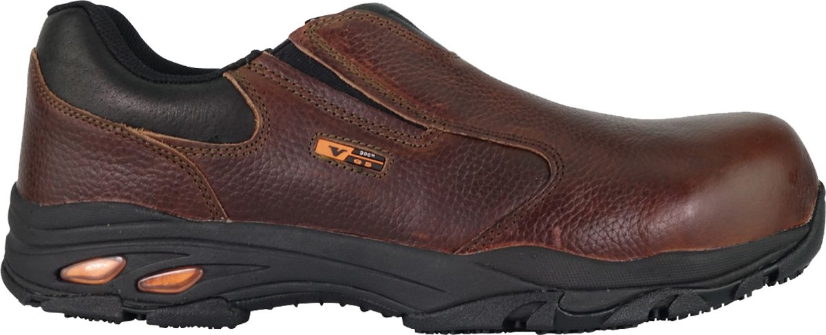 Thorogood VGS-300 Series Slip-On Composite Toe Shoes for Men - Premium Full-Grain Leather with Comfort Insole and Athletic Slip-Resistant Outsole; ASTM Rated for EH