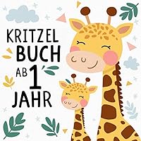 Kritzelbuch ab 1 Jahr: Erstes Malbuch für Kleinkinder ab 1 Jahr | Beschäftigungsbuch mit 50 Motiven | Fördert Kreativität und Feinmotorik (German Edition)