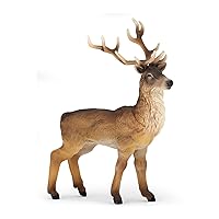 Papo -Hand-Painted - Figurine -Wild Animal Kingdom - Stag -53008 -Collectible - for Children - Suitable for Boys and Girls- from 3 Years Old