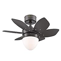 Westinghouse 7232800 Origami Indoor Ceiling Fan with Light, 24 Inch, Espresso
