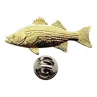 Hybrid Striper Pin ~ 24K Gold ~ Lapel Pin - 24K Gold Plated