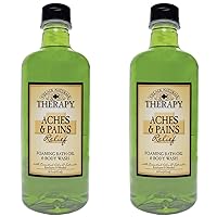 Village Naturals Therapy Foaming Bath Oil, Aches and Pains, 16 Ounce (Pack of 2)