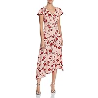 Adrianna Papell Women's Living Blooms Ruffle Fit & FLR