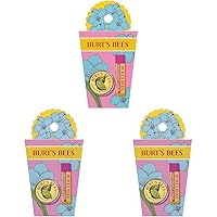 Burt's Bees Spring Day Gifts, 2 Moisturizing Self Care Products, Spring Surprise Set - Dragonfruit Lemon Lip Balm and Lemon Butter Cuticle Cream, Mini (Packaging May Vary) (Pack of 3)