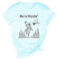 He is Rizzin Shirt He is Rizzin Jesus Basketball Shirt Easter Shirt
