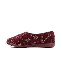 Sleepers Womens/Ladies Dora Touch Fastening Floral Slippers