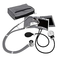 Prestige Medical Aneroid Sphygmomanometer/Sprague-Rappaport Kit, Pewter Grey
