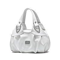 NICOLE & DORIS Ladies Fashion Handbags Elegant Top-handle Bags for Women Floral Shoulder Bags PU Leather