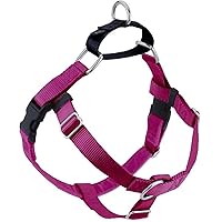 2 Hounds Design Freedom No Pull Dog Harness | Comfortable Control for Easy Walking | Adjustable Dog Harness | Small, Medium & Large Dogs | Made in USA | Solid Colors | 5/8