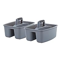 Rough and Rugged All-Purpose Cleaning Caddy, Grey/Black 2 Count (CD0170)