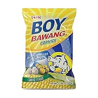 Boy Bawang Cornick, Garlic - Crispy Tasty & Gluten-Free Corn Nuts 3.54 ounces (100g), 3 Pack