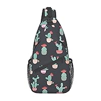 Cute Colorful Sheep Cartoon Pattern Sling Bag Crossbody Backpack Sling Backpack Shoulder Bag For Women Men Cycling