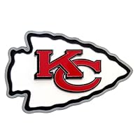 Siskiyou Sports NFL Kansas City Chiefs Large Logo Hitch Cover, Class II & III, White