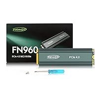 FN960 1TB M.2 2280 PCIe Gen4 x4 NVMe 1.4 Internal Solid State Drive with Heatsink - Speeds up to 5,000MB/s, Dynamic SLC Cache, Compatible PS5 Internal SSD
