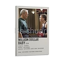 Million-dollar Baby Movie Promotional Poster Minimalist Poster for Home Living Room Wall Decoration2 Canvas Painting Wall Art Poster for Bedroom Living Room Decor 08x12inch(20x30cm) Frame-style