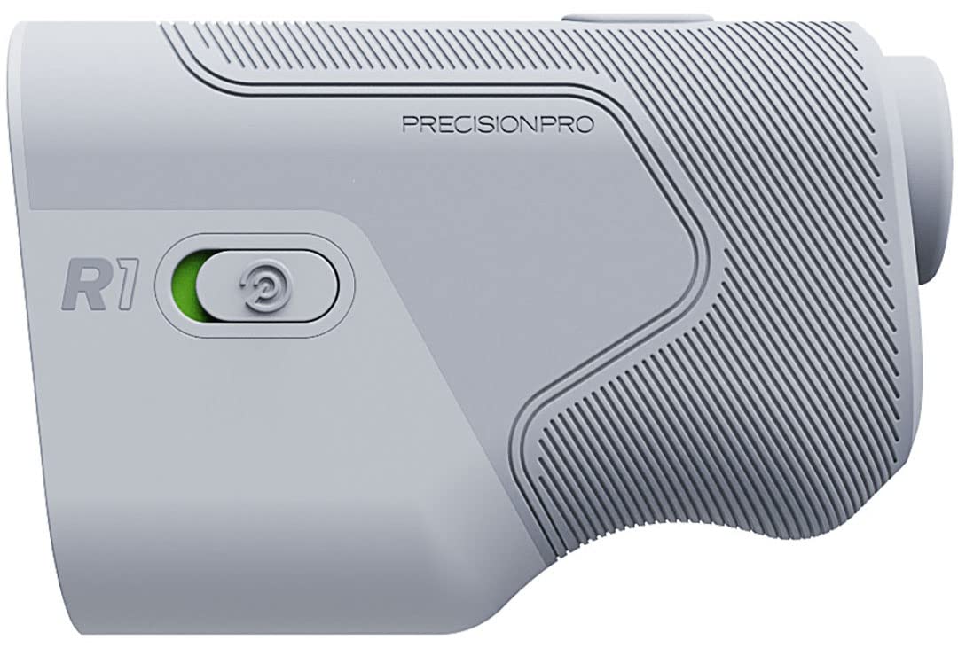 Precision Pro R1 Smart Golf Rangefinder with Slope - Golf GPS Laser Rangefinder with Magnetic Cart Mount, Bluetooth, Personalized Yardages, Rechargeable Battery & 37,000+ Courses Included