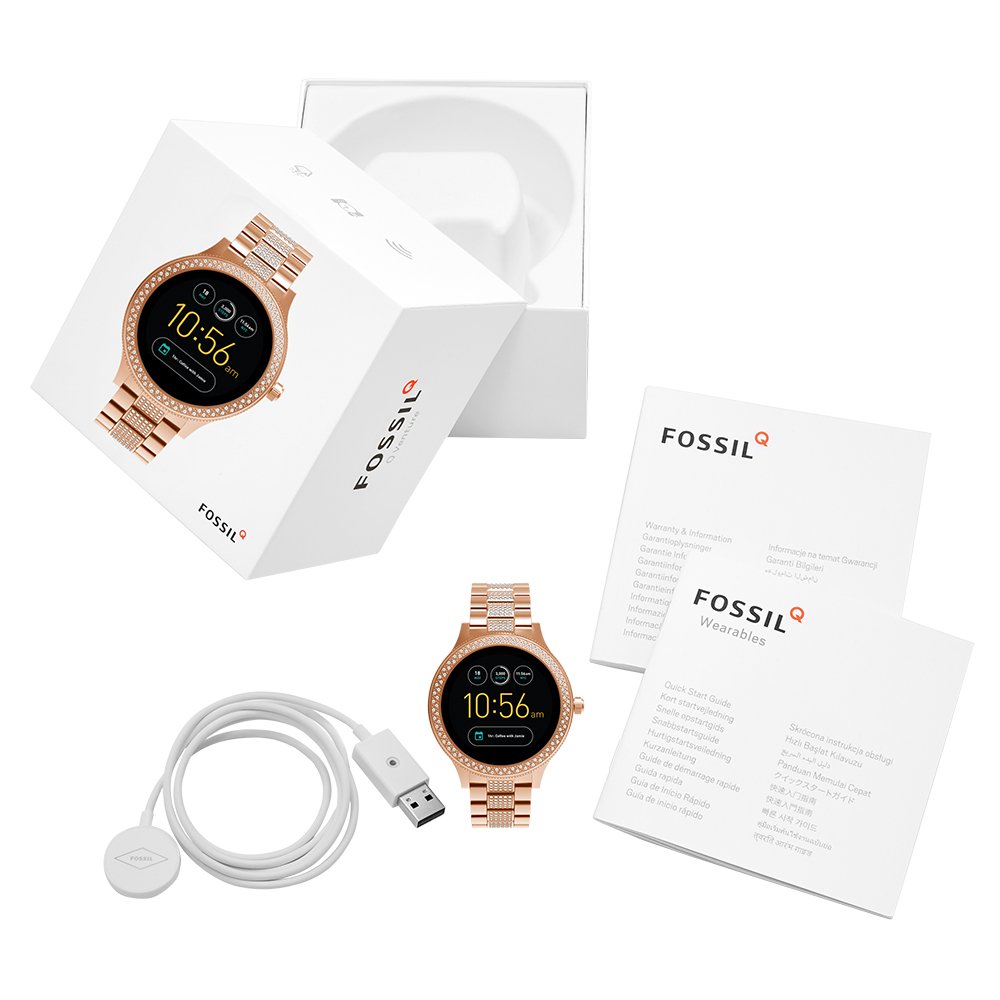Fossil Women's Gen 3 Venture Stainless Steel Touchscreen Smartwatch, Color: Rose Gold (Model: FTW6008)