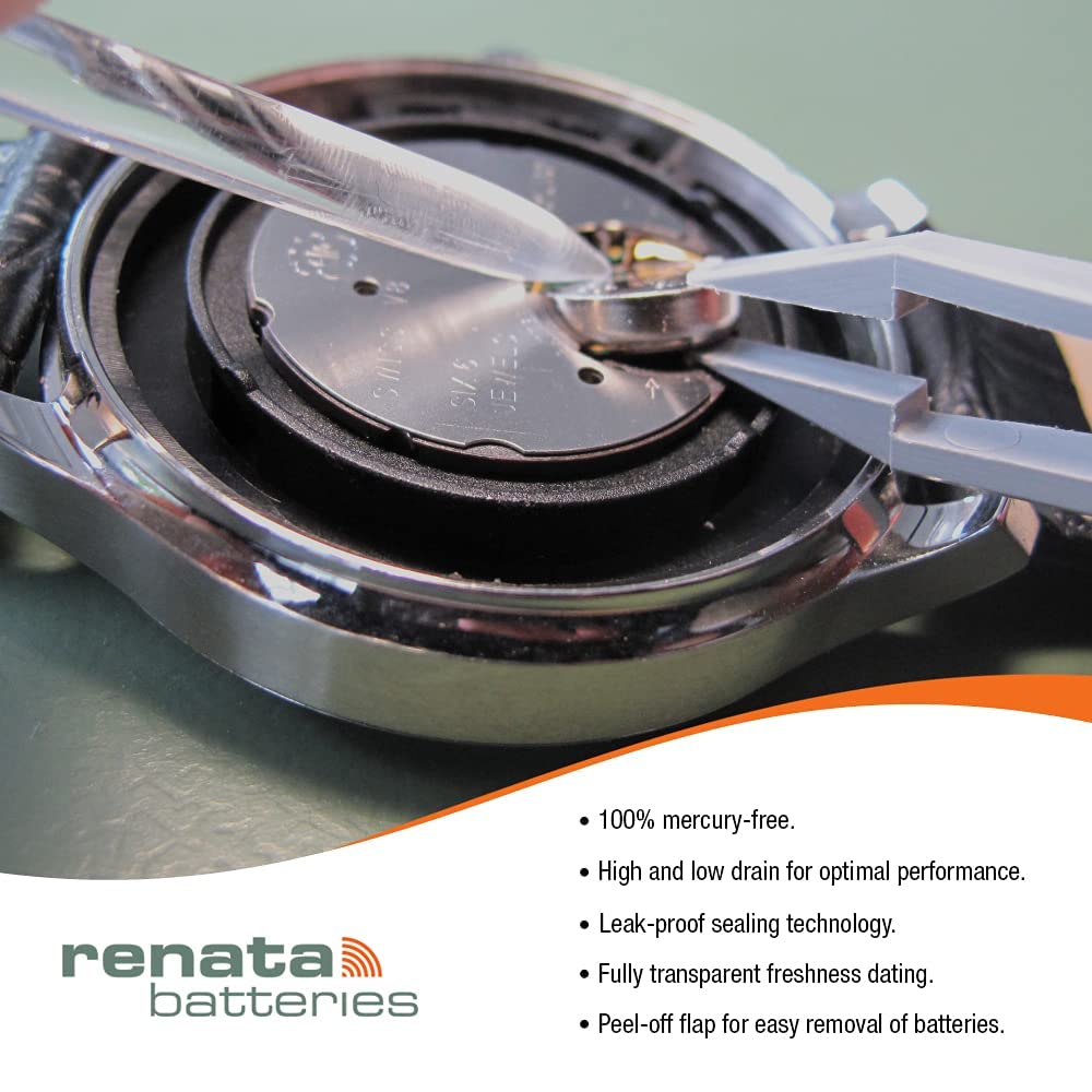 Renata Batteries 317/SR516SW Watch Battery (5 Pack)